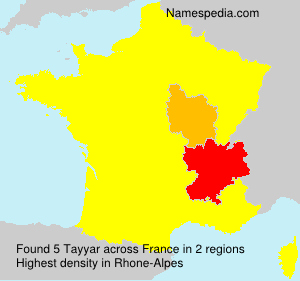 Surname Tayyar in France Surname Tayyar in France