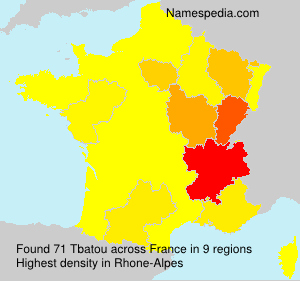 Surname Tbatou in France Surname Tbatou in France