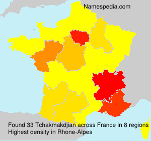 Surname Tchakmakdjian in France Surname Tchakmakdjian in France