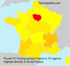 Surname Tchang in France