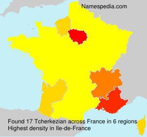 Surname Tcherkezian in France