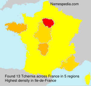Surname Tchernia in France