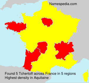 Surname Tchertoff in France