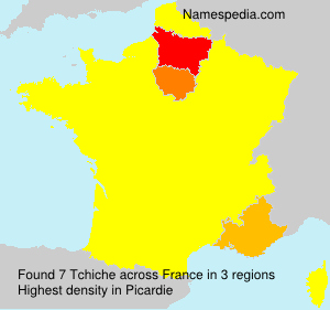Surname Tchiche in France Surname Tchiche in France