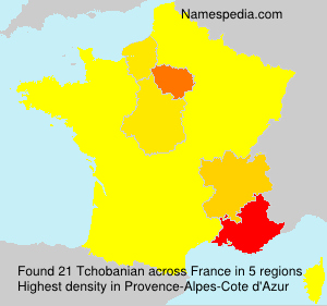 Surname Tchobanian in France Surname Tchobanian in France