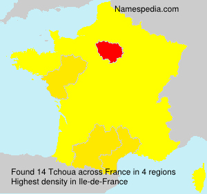 Surname Tchoua in France Surname Tchoua in France