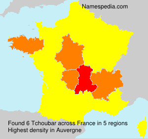 Surname Tchoubar in France Surname Tchoubar in France