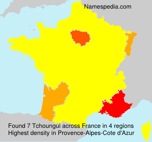 Surname Tchoungui in France Surname Tchoungui in France