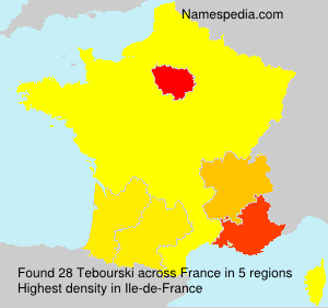 Surname Tebourski in France Surname Tebourski in France