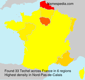 Surname Techel in France Surname Techel in France