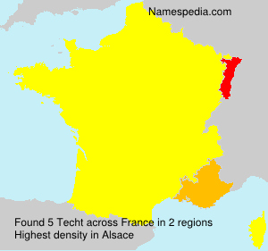 Surname Techt in France Surname Techt in France
