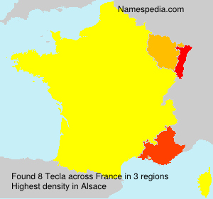 Surname Tecla in France