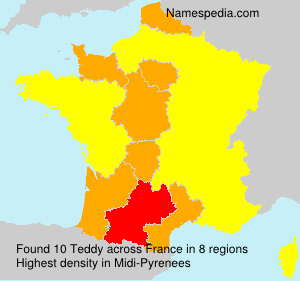 Surname Teddy in France