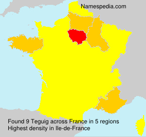 Surname Teguig in France Surname Teguig in France