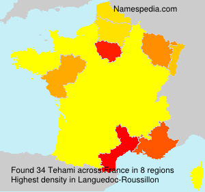 Surname Tehami in France Surname Tehami in France