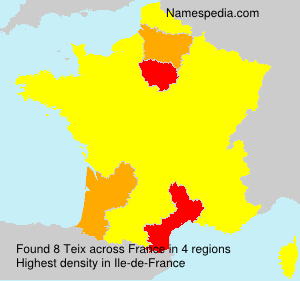 Surname Teix in France Surname Teix in France