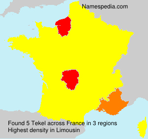 Surname Tekel in France Surname Tekel in France