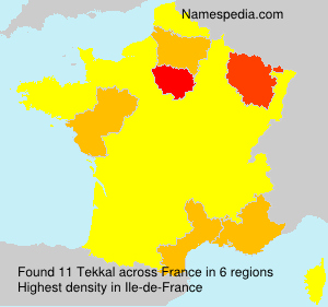 Surname Tekkal in France Surname Tekkal in France