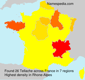 Surname Tellache in France Surname Tellache in France