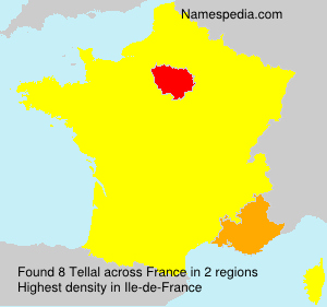 Surname Tellal in France Surname Tellal in France