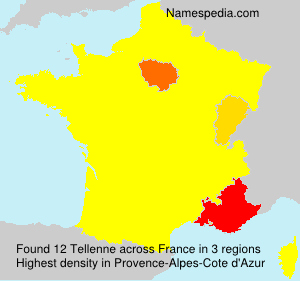 Surname Tellenne in France Surname Tellenne in France