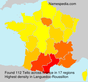 Surname Tello in France Surname Tello in France