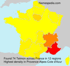 Surname Telmon in France Surname Telmon in France