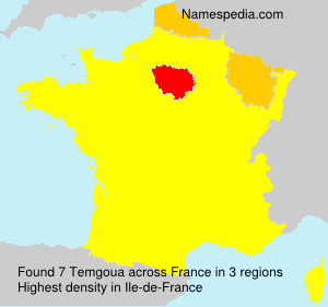 Surname Temgoua in France Surname Temgoua in France