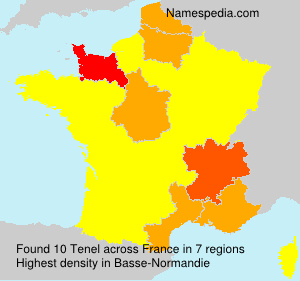 Surname Tenel in France Surname Tenel in France