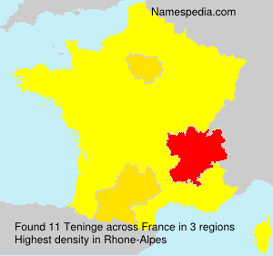 Surname Teninge in France Surname Teninge in France