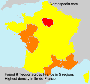 Surname Teodor in France Surname Teodor in France