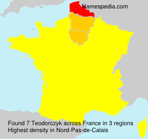 Surname Teodorczyk in France Surname Teodorczyk in France