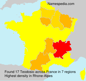 Surname Teodosio in France Surname Teodosio in France