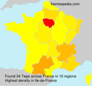 Surname Tepe in France Surname Tepe in France