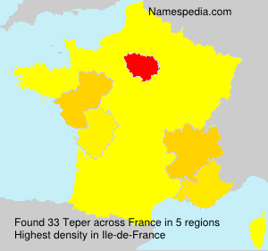 Surname Teper in France Surname Teper in France