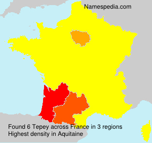 Surname Tepey in France Surname Tepey in France