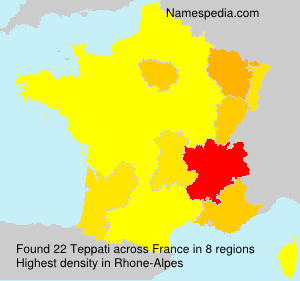 Surname Teppati in France Surname Teppati in France