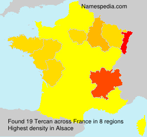 Surname Tercan in France Surname Tercan in France