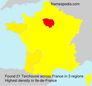 Surname Terchoune in France Surname Terchoune in France