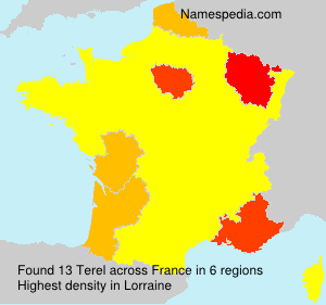 Surname Terel in France Surname Terel in France