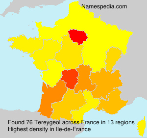 Surname Tereygeol in France Surname Tereygeol in France
