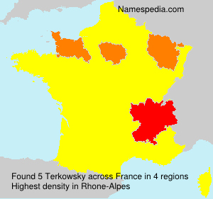 Surname Terkowsky in France Surname Terkowsky in France
