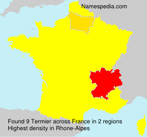Surname Termier in France Surname Termier in France