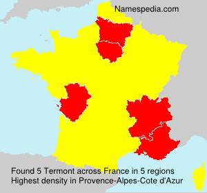 Surname Termont in France Surname Termont in France
