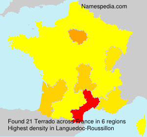 Surname Terrado in France Surname Terrado in France