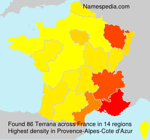 Surname Terrana in France Surname Terrana in France