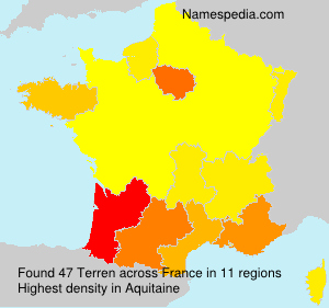 Surname Terren in France Surname Terren in France