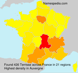 Surname Terrisse in France Surname Terrisse in France