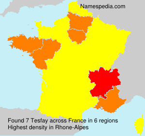 Surname Tesfay in France Surname Tesfay in France
