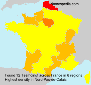 Surname Tesmoingt in France Surname Tesmoingt in France